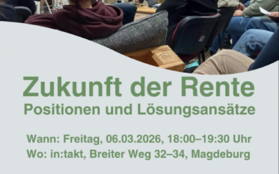 Podiumsdiskussion „Zukunft der Rente – Positionen und Lösungsansätze“