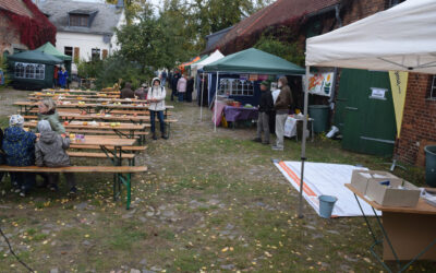 Verein mit Infostand am Hoffest in Lindhorst